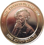 2 Pounds - Elizabeth II Charles Dickens, United Kingdom, 2020 reverse image