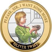 2 Pounds - Elizabeth II Oliver Twist; Silver Proof, United Kingdom, 2020 reverse image