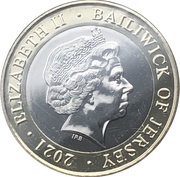 2 Pounds - Elizabeth II RFU 150th Anniversary Rose Logo obverse image