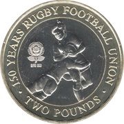 2 Pounds - Elizabeth II Tackle, United Kingdom, 2021 reverse image