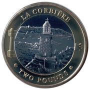 2 Pounds - Elizabeth II Robert Stevenson - La Corbiere, United Kingdom, 2022 reverse image