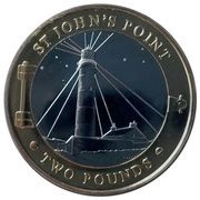 2 Pounds - Elizabeth II Robert Stevenson - St John's Point, United Kingdom, 2022 reverse image