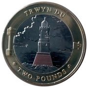 2 Pounds - Elizabeth II Robert Stevenson - Trwyn Du, United Kingdom, 2022 reverse image