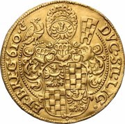 5 Ducats - Johann Christian and Georg Rudolf, Bohemia, 1610 reverse image
