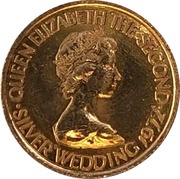 5 Pounds - Elizabeth II Silver Wedding obverse image