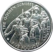 5 Pounds - Elizabeth II Golden Jubilee, United Kingdom, 2002 reverse image