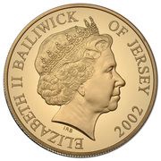 5 Pounds - Elizabeth II Golden Jubilee; Gold Proof Piedorf obverse image