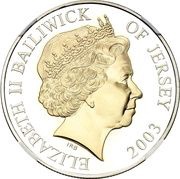 5 Pounds - Elizabeth II Coronation Jubilee; Silver Proof obverse image