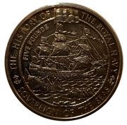 5 Pounds - Elizabeth II Sovereign of the Seas, United Kingdom, 2003 reverse image