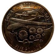 5 Pounds - Elizabeth II D-Day, United Kingdom, 2004 reverse image
