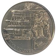 5 Pounds - Elizabeth II Golden Arrow, United Kingdom, 2004 reverse image