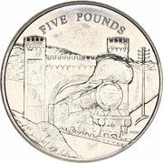 5 Pounds - Elizabeth II Train Tunnel, United Kingdom, 2004 reverse image
