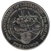 5 Pounds - Elizabeth II End of WWII - Returning Evacuees, United Kingdom, 2005 reverse image