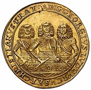 10 Ducats - Georg III, Ludwig IV and Christian Brieg obverse image