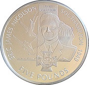 5 Pounds - Elizabeth II Eric James Nicolson, United Kingdom, 2006 reverse image