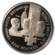 5 Pounds - Elizabeth II Victoria Cross - Chard, Hook and Bromhead, United Kingdom, 2006 reverse image