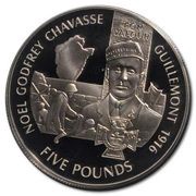5 Pounds - Elizabeth II Victoria Cross - Noel Godfrey Chavasse, United Kingdom, 2006 reverse image