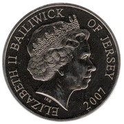 5 Pounds - Elizabeth II Diamond Wedding - Elizabeth and Philip 2007 obverse image