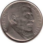20 Centavos José San Martin, Argentina, 1950 reverse image