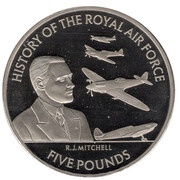 5 Pounds - Elizabeth II R.J. Mitchell, United Kingdom, 2008 reverse image