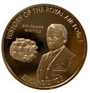 5 Pounds - Elizabeth II Sir Frank Whittle, United Kingdom, 2008 reverse image