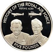 5 Pounds - Elizabeth II Flying Aces; Silver Proof, United Kingdom, 2008 reverse image