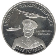 5 Pounds - Elizabeth II RAF Coastal Command; Silver Proof, United Kingdom, 2008 reverse image