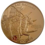 5 Pounds - Elizabeth II Battle of the Agincourt 1415, United Kingdom, 2009 reverse image