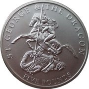 5 Pounds - Elizabeth II St. George and the Dragon, United Kingdom, 2009 reverse image