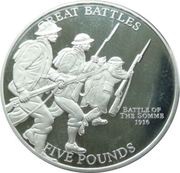 5 Pounds - Elizabeth II Battle of the Somme 1916, United Kingdom, 2009 reverse image