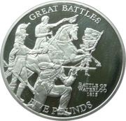 5 Pounds - Elizabeth II Waterloo 1815, United Kingdom, 2009 reverse image
