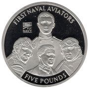 5 Pounds - Elizabeth II Naval Aviation - First Naval Aviators, United Kingdom, 2009 reverse image