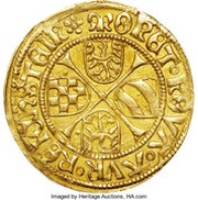 1 Goldgulden - Albrecht and Karl I, Bohemia, 1510-1512 reverse image