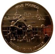 5 Pounds - Elizabeth II Wartime Evacuation, United Kingdom, 2010 reverse image