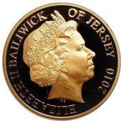 5 Pounds - Elizabeth II DBF: Sir Douglas Bader; Gold Proof obverse image