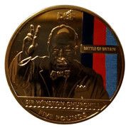 5 Pounds - Elizabeth II DBF: Winston Churchil, United Kingdom, 2010 reverse image