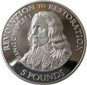 5 Pounds - Elizabeth II Revolution to Restoration - King Charles I, United Kingdom, 2010 reverse image