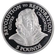 5 Pounds - Elizabeth II Revolution to Restoration - Oliver Cromwell, United Kingdom, 2010 reverse image