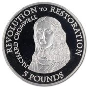 5 Pounds - Elizabeth II Revolution to Restoration - Richard Cromwell, United Kingdom, 2010 reverse image