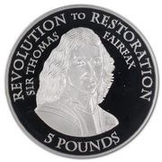 5 Pounds - Elizabeth II Revolution to Restoration - Sir Thomas Fairfax, United Kingdom, 2010 reverse image