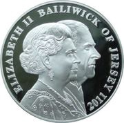 5 Pounds - Elizabeth II Lifetime of Service; Silver Proof obverse image