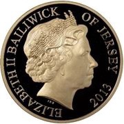 5 Pounds - Elizabeth II Coronation Jubilee; Gold Proof obverse image