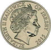 5 Pounds - Elizabeth II Battle of Waterloo obverse image
