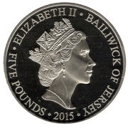 5 Pounds - Elizabeth II Longest Reigning Monarch - 1950's Portrait obverse image