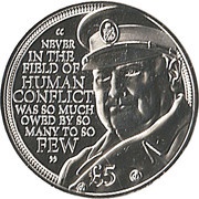 5 Pounds - Elizabeth II Winston Churchill, United Kingdom, 2015 reverse image