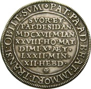 ½ Thaler - Karl II Death of Karl II, Bohemia, 1617 reverse image