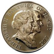 5 Pounds - Elizabeth II Platinum Wedding obverse image