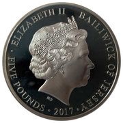 5 Pounds - Elizabeth II 70 Years of Service; Silver Proof obverse image
