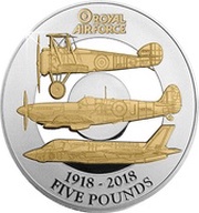 5 Pounds - Elizabeth II RAF Centenary, United Kingdom, 2018 reverse image