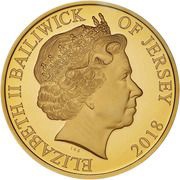 5 Pounds - Elizabeth II 65th Anniversary of Coronation; Gold Proof obverse image